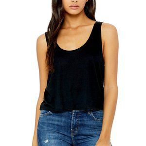 BELLA WOMEN'S FLOWY BOXY TANK (S-L) (NEVER WORN)